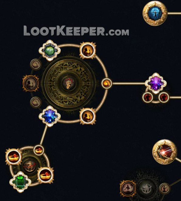 ветка кластерных самоцветов берсерк