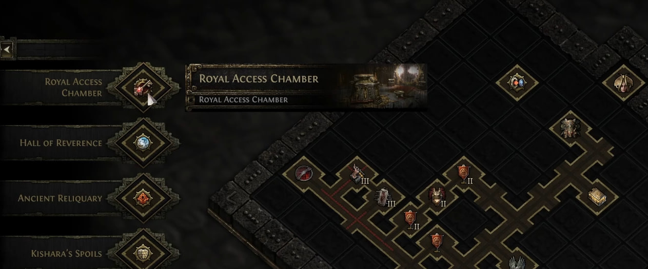 Комната Royal Access Chamber для доступа к убер боссу атзири